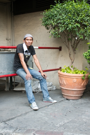 Street Life in Bangkok City, Thailandのeditorial素材