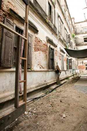 Rustic Old Customs House in Bangkok City, Thailandのeditorial素材