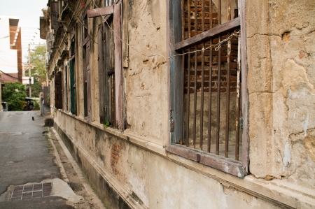 Rustic Old Customs House in Bangkok City, Thailandのeditorial素材