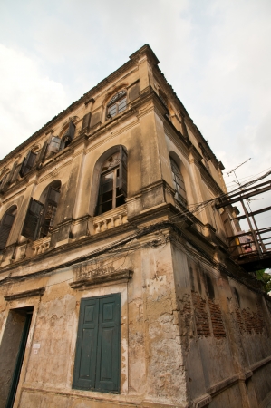 Rustic Old Customs House in Bangkok City, Thailandのeditorial素材