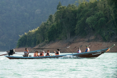 Chiao Lan Lake at Khao Sok National Park, Thailandのeditorial素材