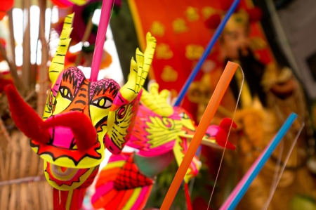 BANGKOK - FEBUARY 10 : Chinese New Year 2013 - Dragon Souvenir in Chinatown, Bangkok, Thailand on 10th Febuary 2013のeditorial素材
