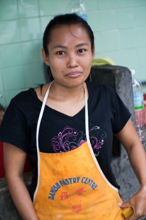 Kitchen Staff in Penang City in Malaysiaのeditorial素材
