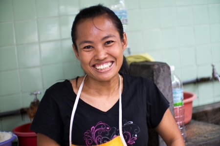 Kitchen Staff in Penang City in Malaysiaのeditorial素材