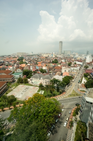 Penang Cityscape View in Mallaysiaのeditorial素材