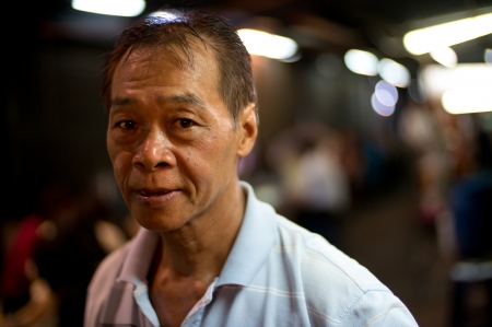 Man in Penang City in Malaysiaのeditorial素材