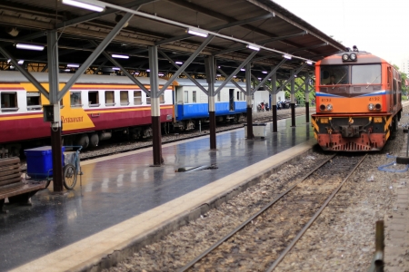 Train to Phetchaburi - cultural town in Thailandのeditorial素材