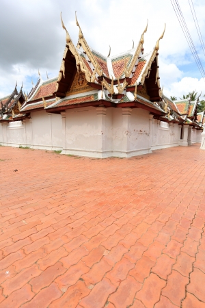 Wat Suwannaram Temple in Phetchaburi, Thailandの写真素材