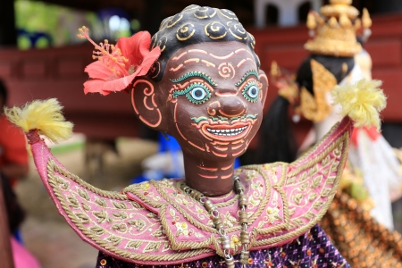 Wat Suwannaram Temple in Phetchaburi, Thailandの写真素材