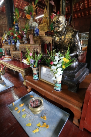 Wat Suwannaram Temple in Phetchaburi, Thailandのeditorial素材