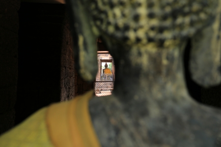 Kamphaeng Laeng Temple in Phetchaburi, Thailandの写真素材