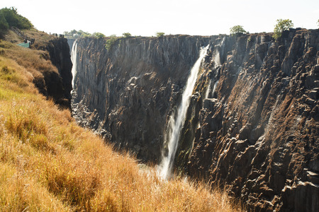 The Mighty Victoria Falls in Livingstone, Zambia, Africaの写真素材