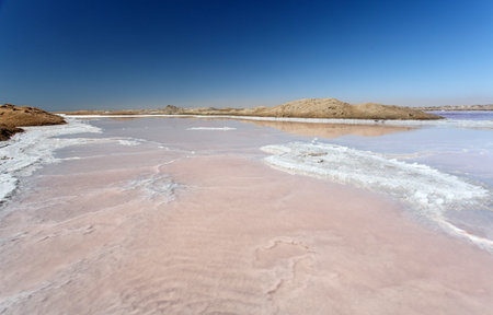 Walvis Bay Salt Works in Namibia, Africa