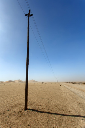 Transportation Through the Namib Desert, Namibia, Africaの写真素材