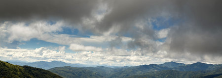 Scenic Landscape in Chin State Mountains, Myanmar (Burma)