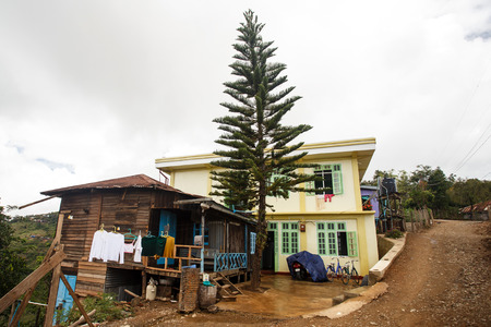 Falam Town , Chin State, Western Myanmar (Burma)の写真素材