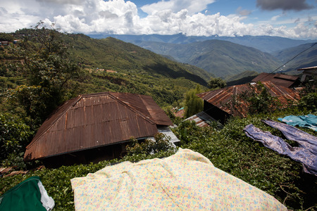 Falam Town , Chin State Mountain Region, Western Myanmar (Burma)の写真素材