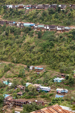 Falam Town , Chin State Mountain Region, Western Myanmar (Burma)の写真素材