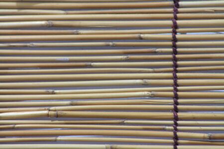 traditional small bamboo curtain backgroundの写真素材