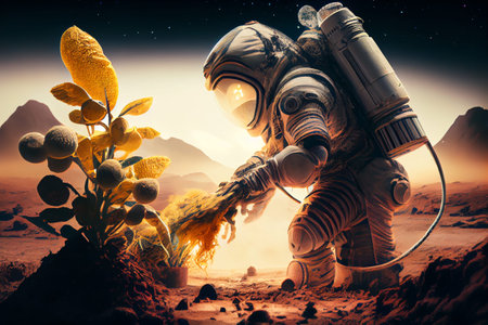 There is life on other planets. High quality illustrationの写真素材