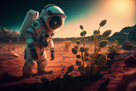 There is life on other planets. High quality illustrationの写真素材