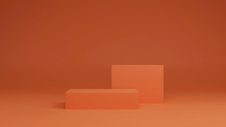 Podium Background 3D White Color,There is an area for displaying products ,promote products, Product presentation,3D rendering,show cosmetic product display,help the product stand out,3D Mock up,の写真素材