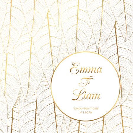 Wedding event invitation template.のイラスト素材