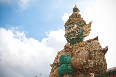 Giant Statue in Grand Palace - Bangkok Thailandの写真素材