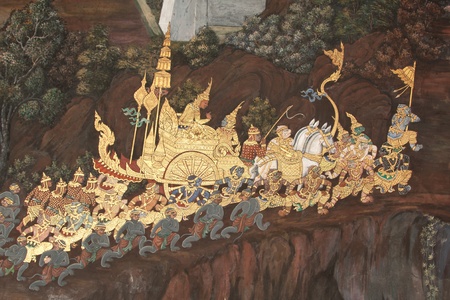Thai Mural artのeditorial素材