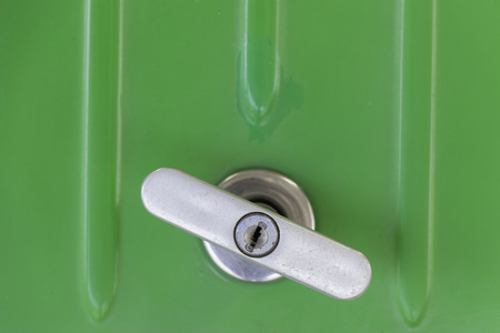 the old metallic door knobの写真素材