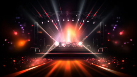 Stage lights, Stage Spotlight,の素材