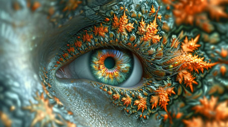 3d illustration of computer generated fractal artwork for creative art,design and entertainmentの素材