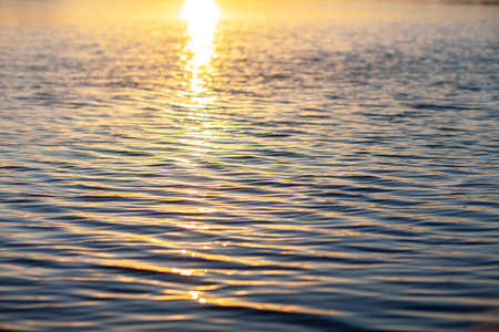 sunset over the seaの写真素材