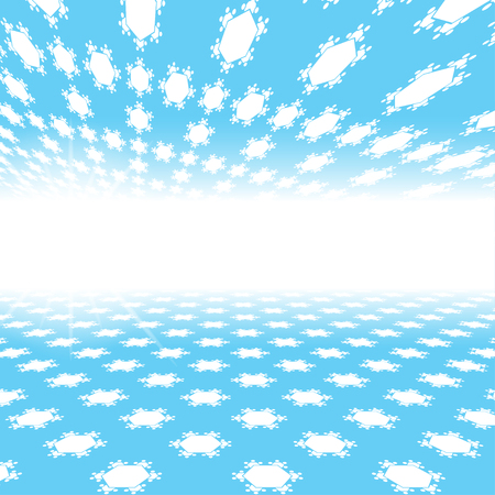 image of abstract blue and white background with perspective and radiance.のイラスト素材