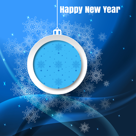 Happy New Year greeting card design.のイラスト素材