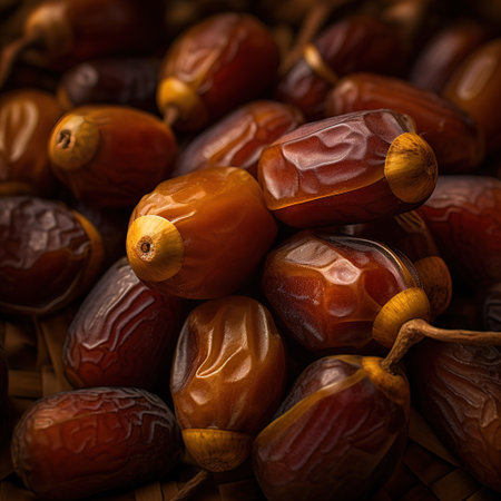 Realistic photo of a bunch of dates. top view fruit sceneryの素材