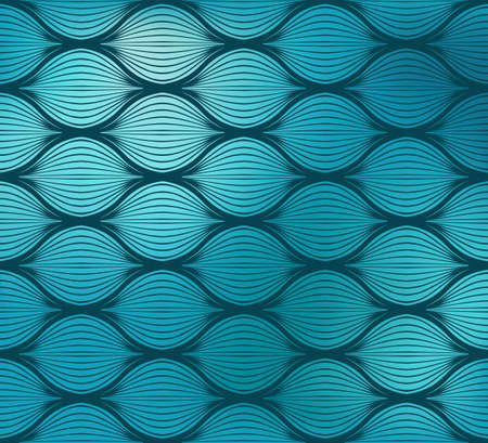 Vector pattern with mesh background. Blue ornament. Sea theme. Abstract nature.のイラスト素材