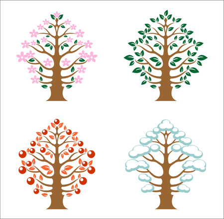 tree illustration のイラスト素材