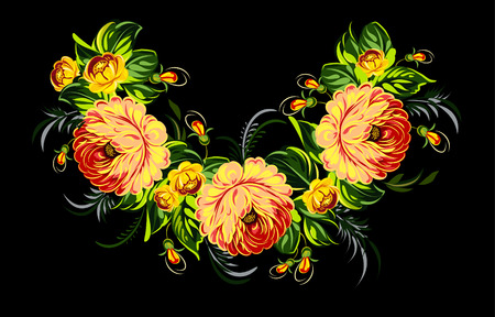 garland of rosesのイラスト素材