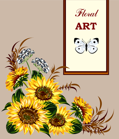 Bouquet of wild flowersの写真素材