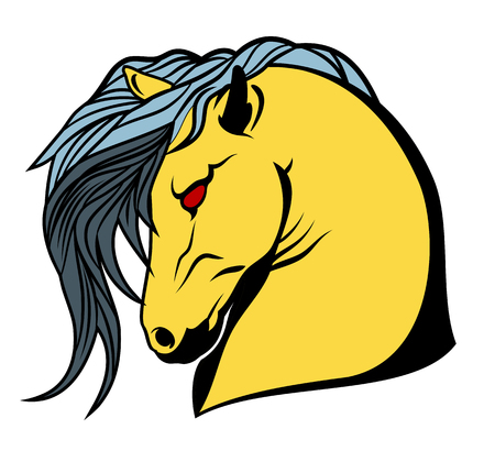 Arabian horses equestrianのイラスト素材