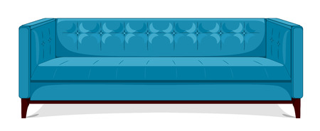 Beautiful, soft, cozy sofaのイラスト素材