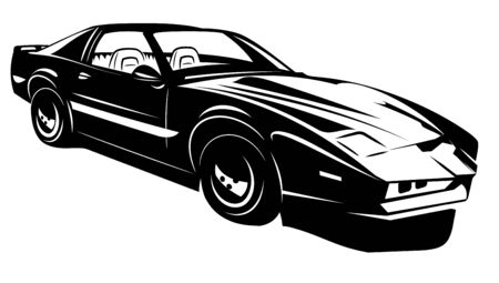 The modern car. Flat pictureのイラスト素材