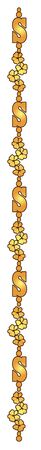 Beautiful frame in golden colors.のイラスト素材