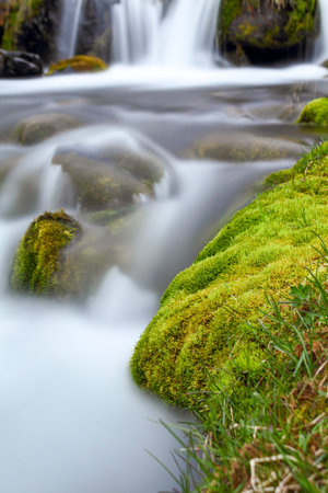 Small waterfall at Seydisfjordur town