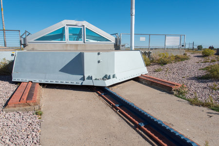 Old missile silo in Sotuh Dakota, USAの写真素材
