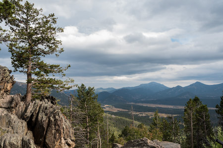 Great landscape in Rocky Mountain National Park, United Statesの写真素材