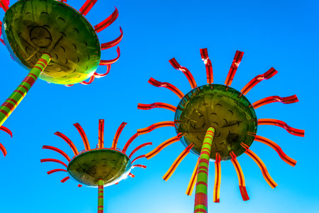 The art installation Sonic Bloom by artist Dan Corson in Seattle, USAのeditorial素材