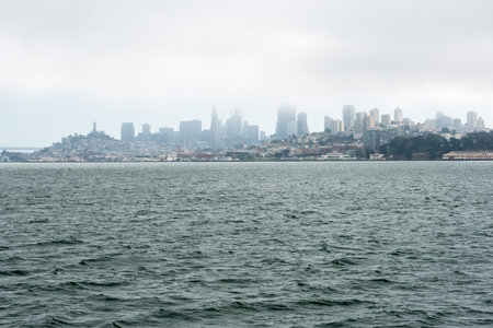 Famous Alcatraz prison in San Francisco, United Statesの写真素材