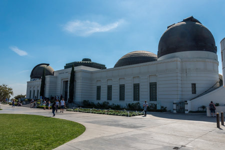Famous Griffith observatory on the Hills of Hollywood, USAのeditorial素材